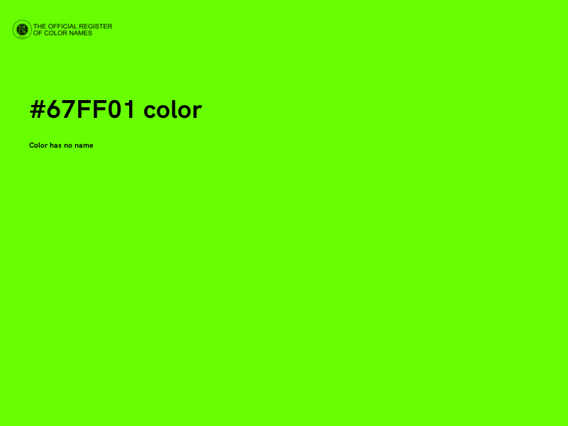 #67FF01 color image