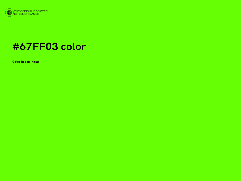 #67FF03 color image
