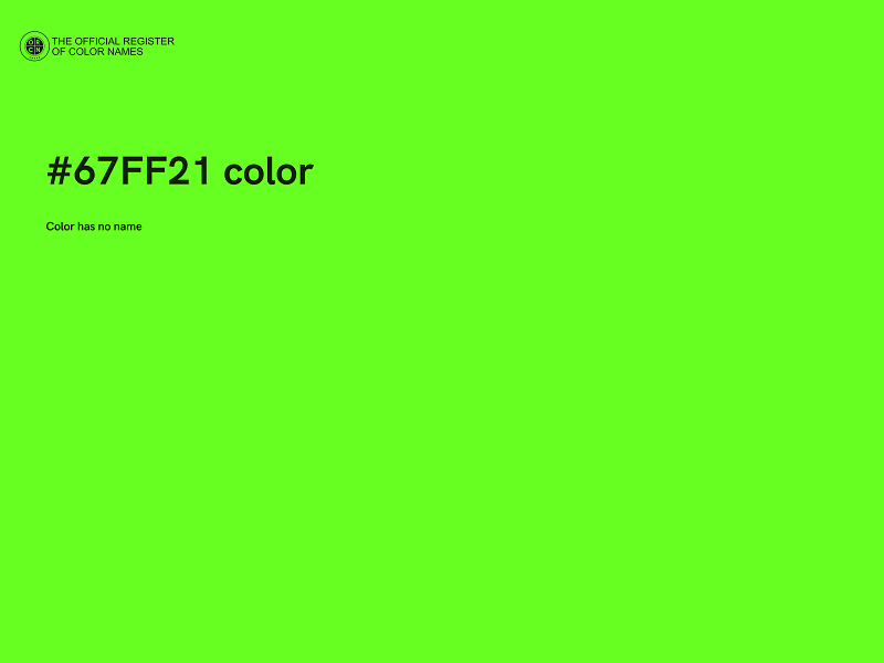 #67FF21 color image