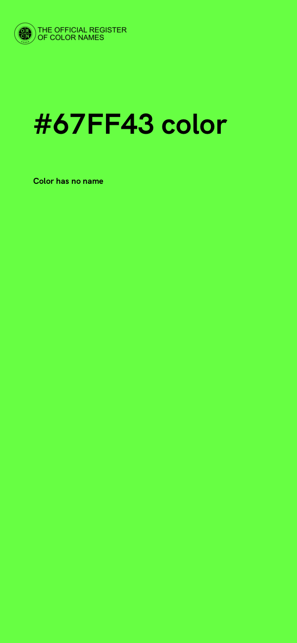 #67FF43 color image