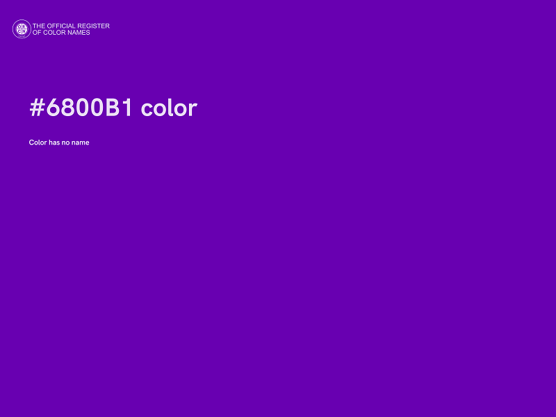 #6800B1 color image