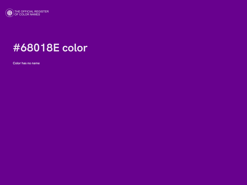 #68018E color image