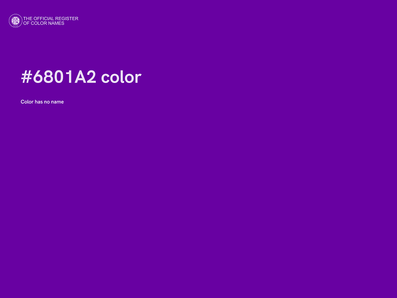 #6801A2 color image