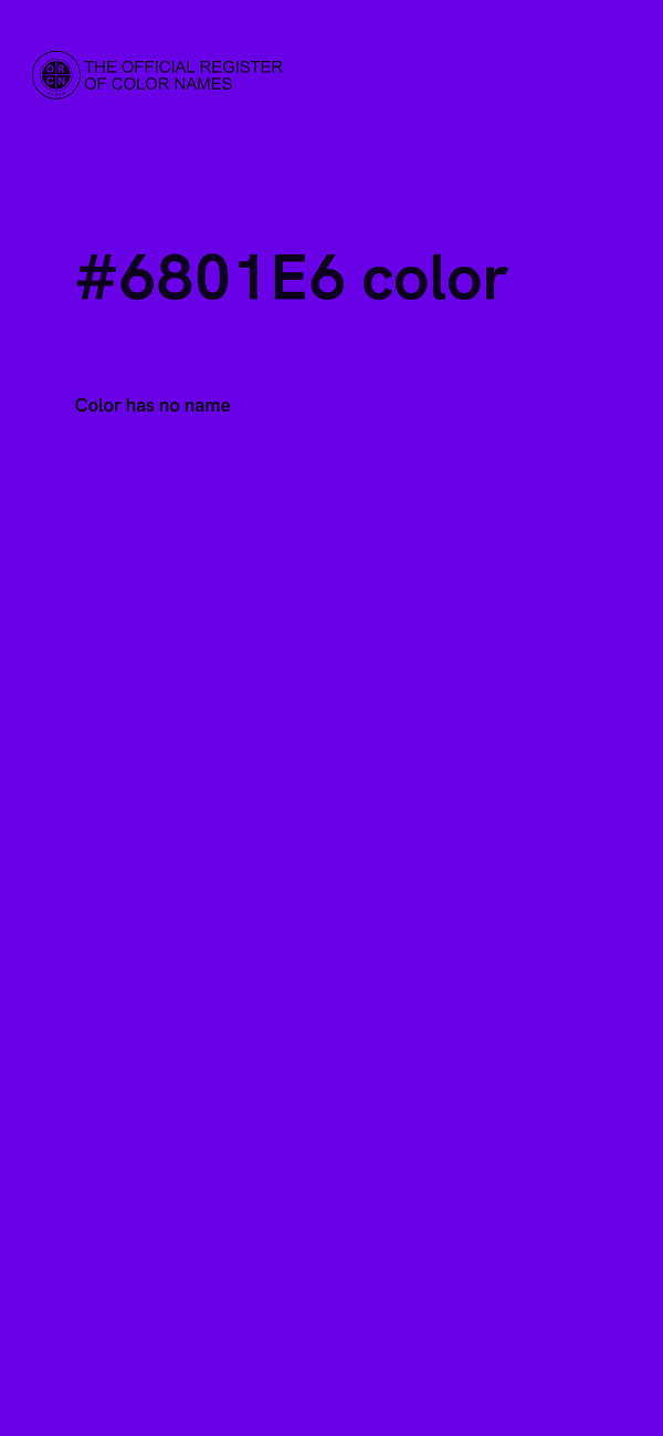 #6801E6 color image