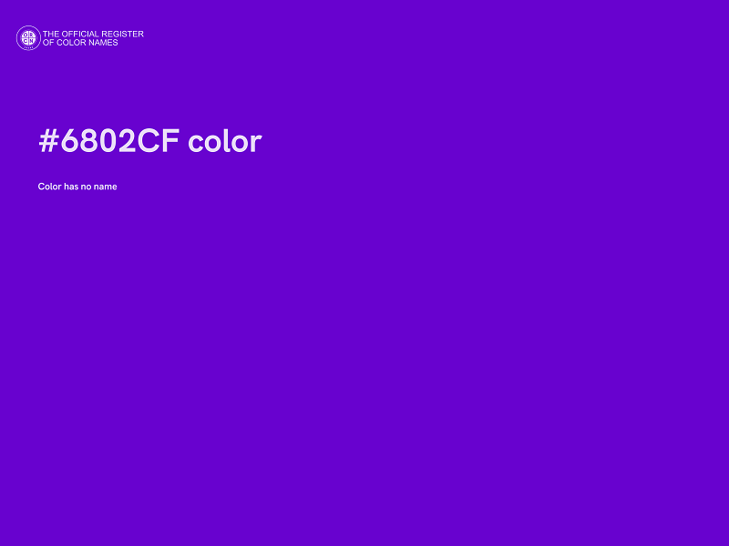 #6802CF color image