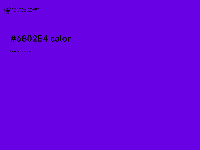 #6802E4 color image