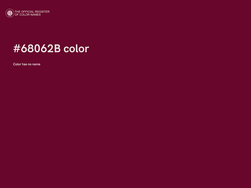 #68062B color image