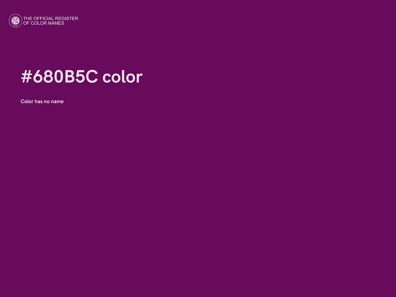 #680B5C color image