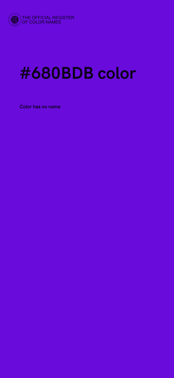 #680BDB color image