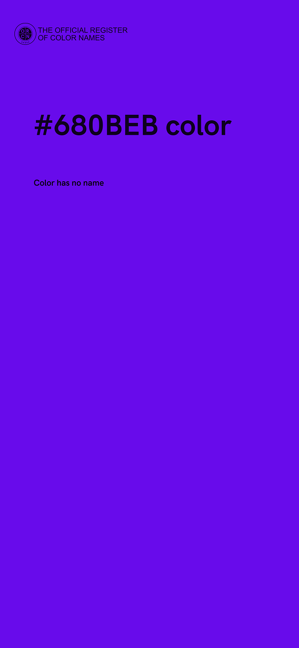 #680BEB color image
