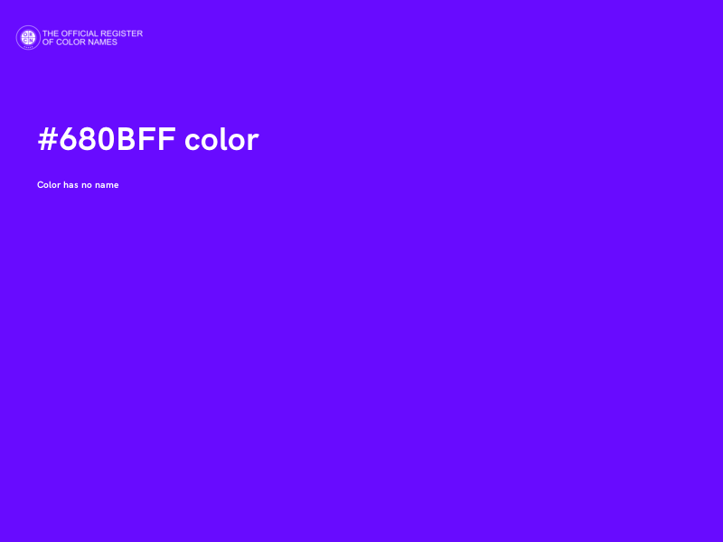 #680BFF color image