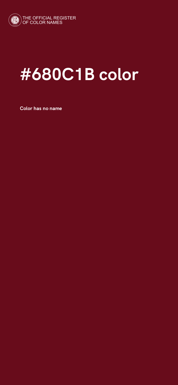 #680C1B color image