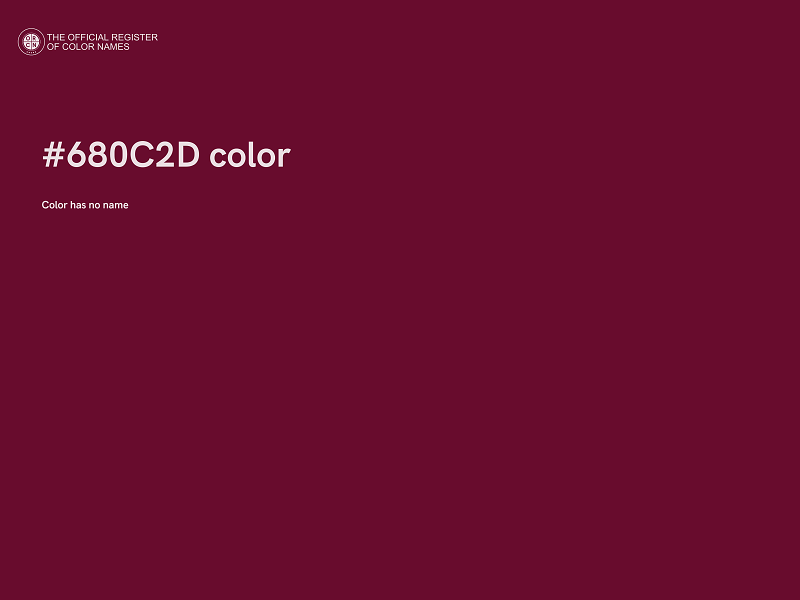 #680C2D color image