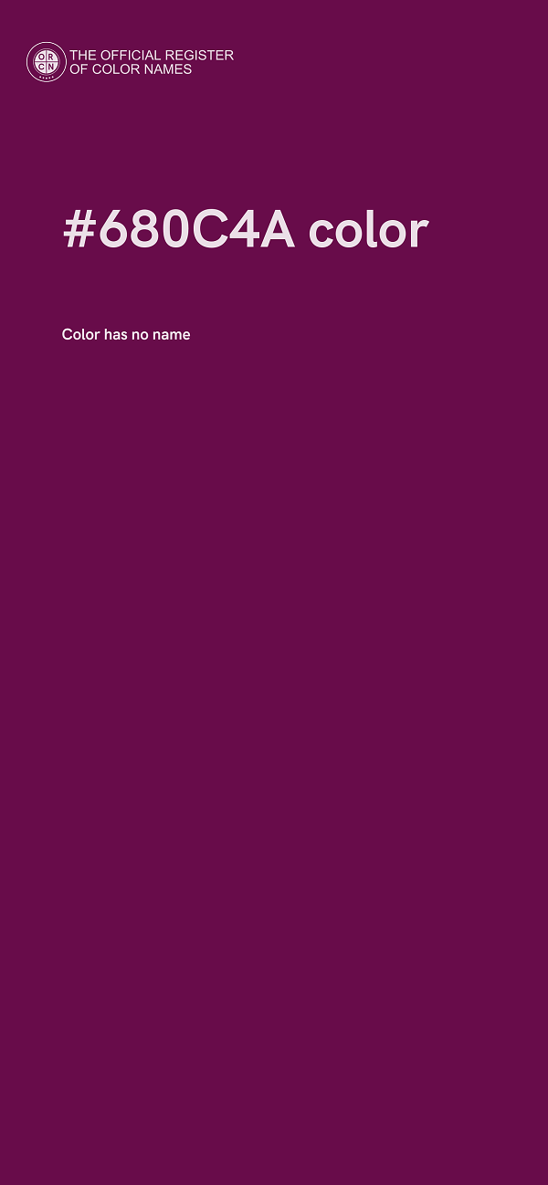 #680C4A color image