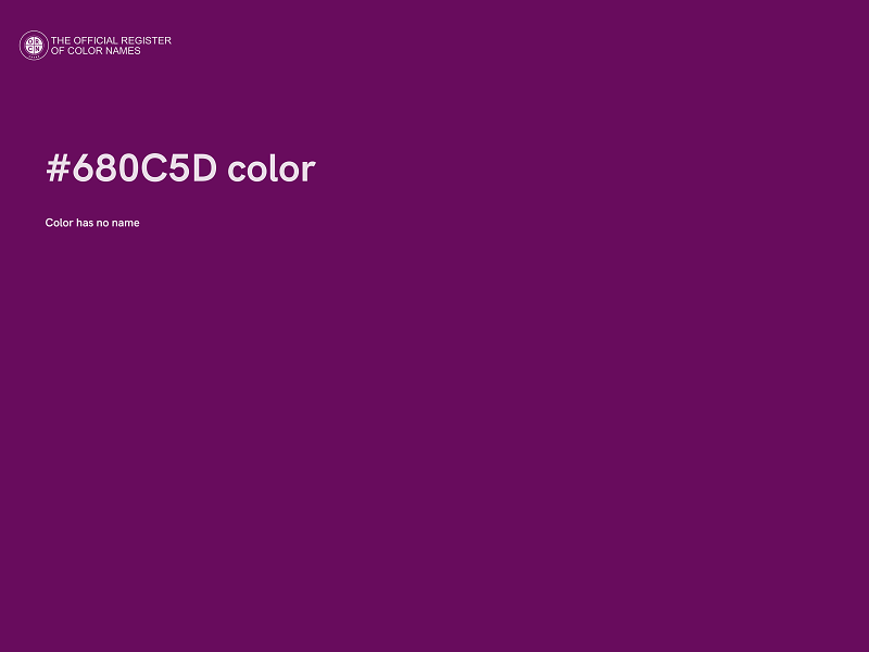 #680C5D color image