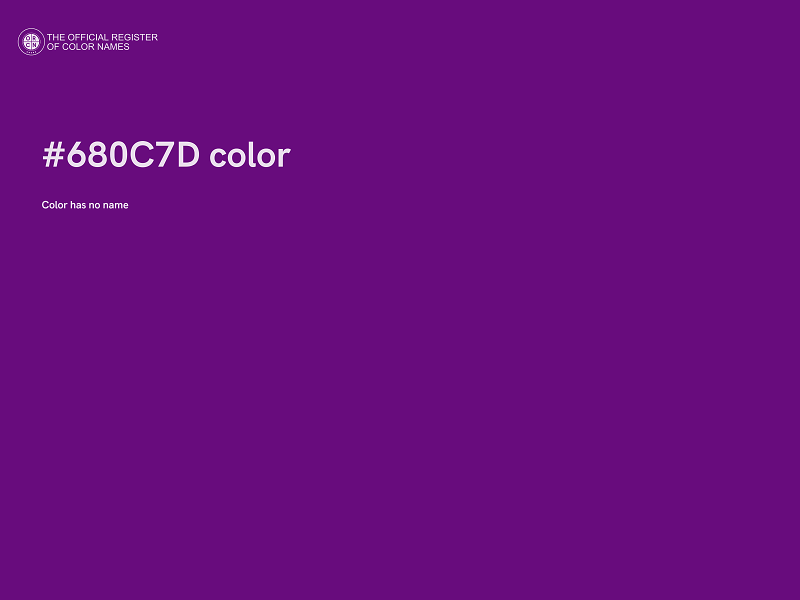 #680C7D color image