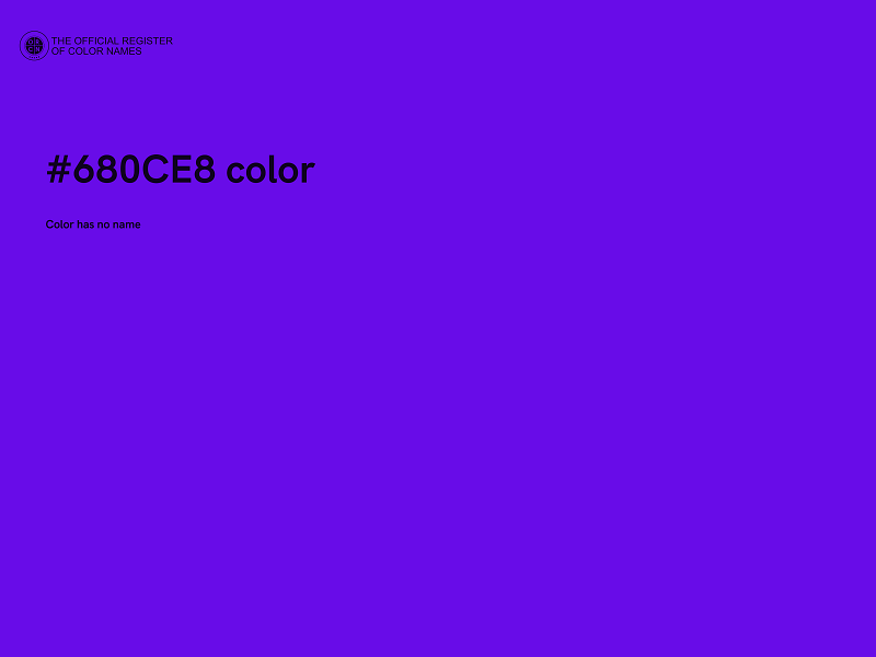 #680CE8 color image