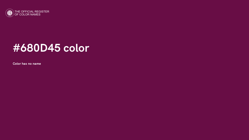 #680D45 color image