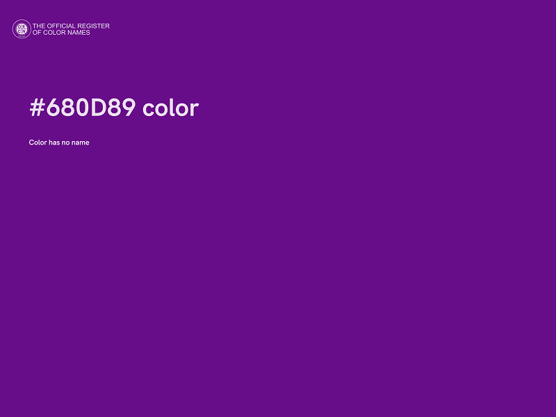 #680D89 color image