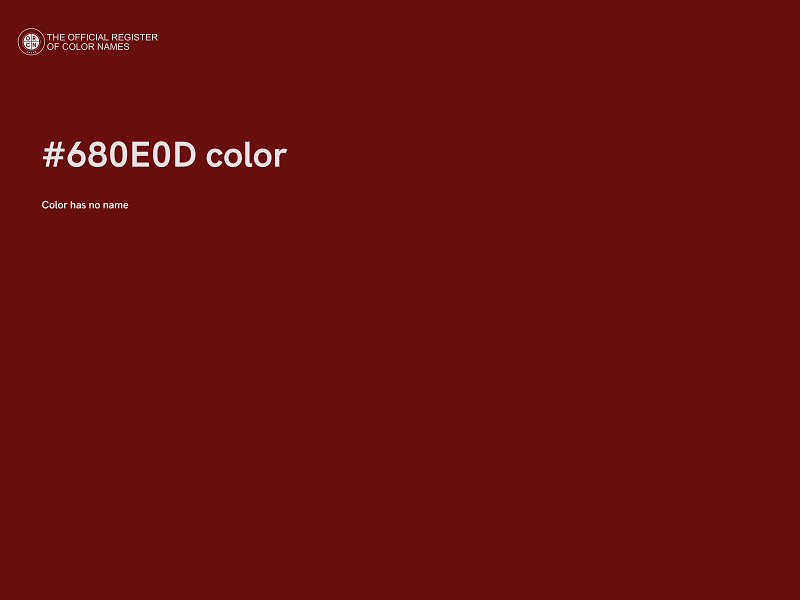 #680E0D color image