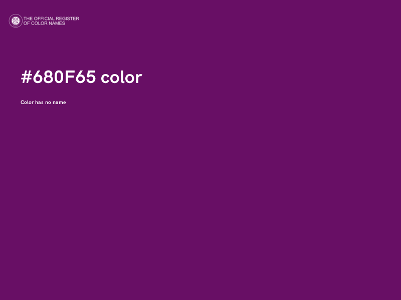 #680F65 color image