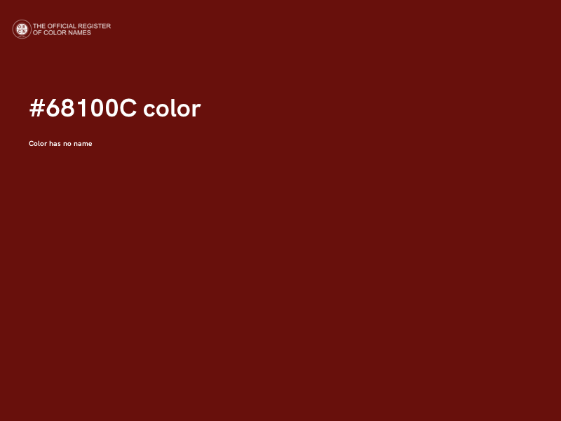 #68100C color image
