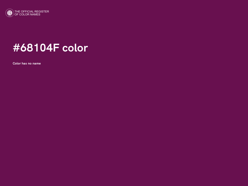 #68104F color image