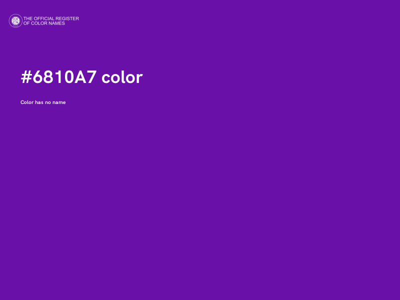 #6810A7 color image