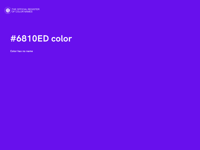 #6810ED color image