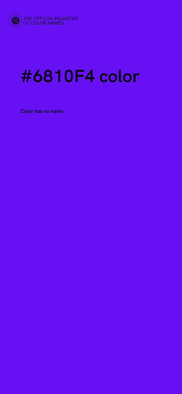 #6810F4 color image