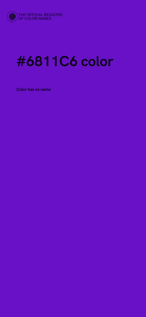 #6811C6 color image