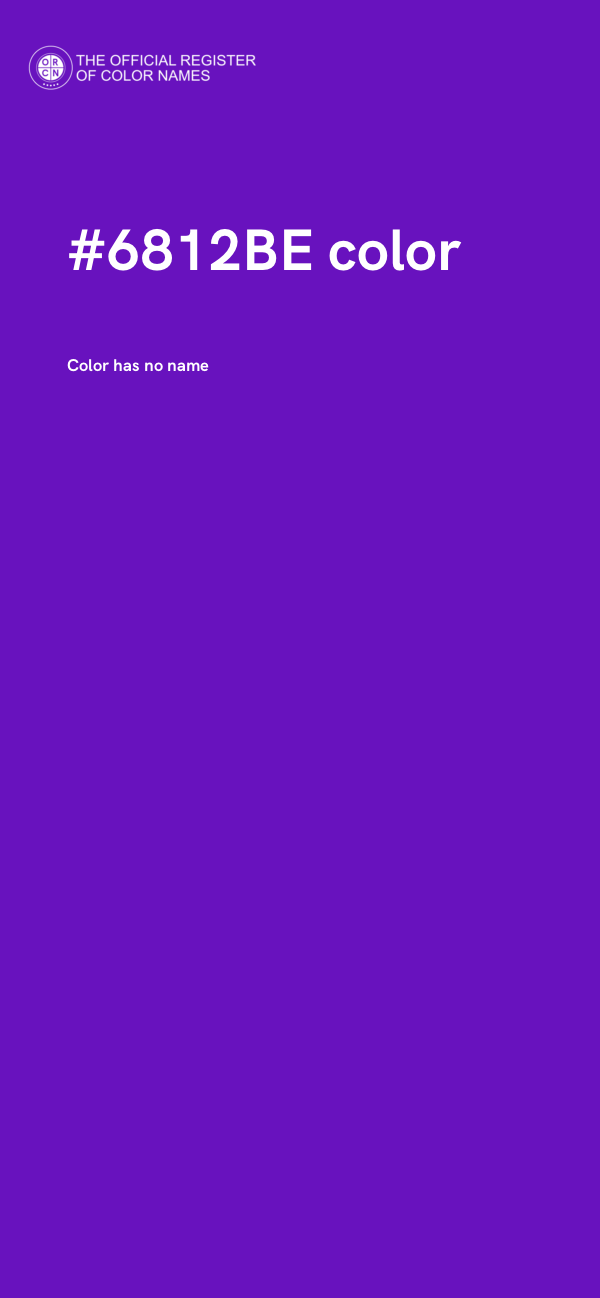 #6812BE color image