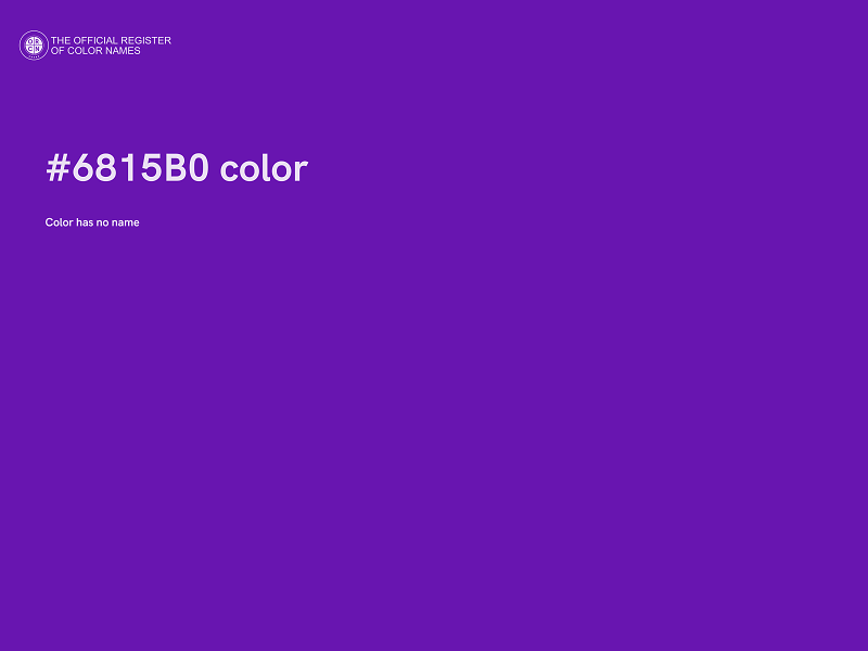 #6815B0 color image