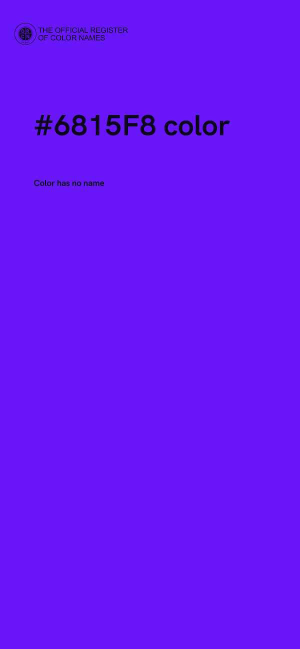 #6815F8 color image
