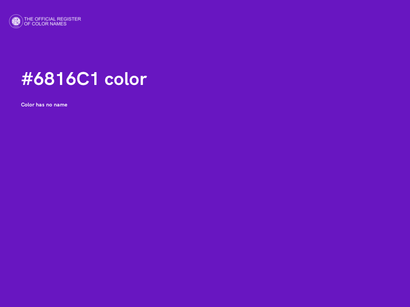 #6816C1 color image