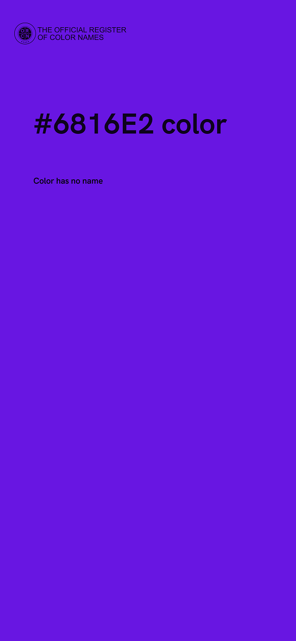 #6816E2 color image