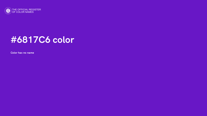 #6817C6 color image