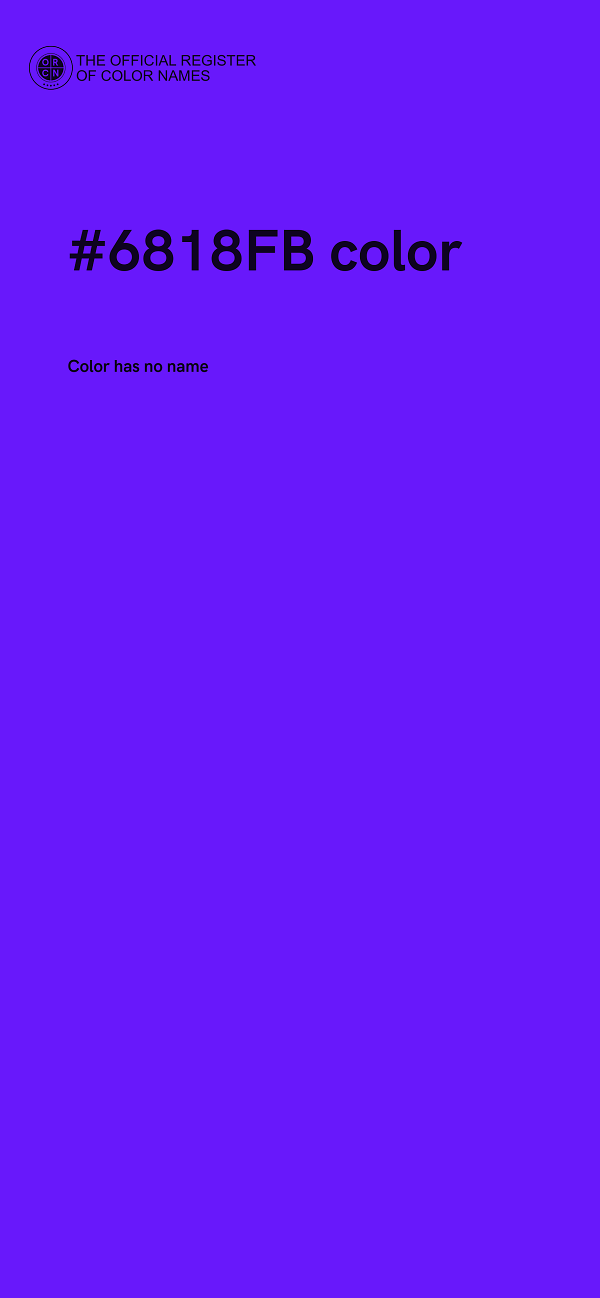 #6818FB color image