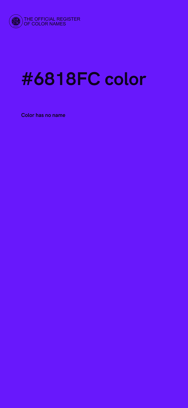 #6818FC color image