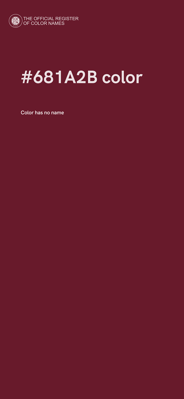 #681A2B color image