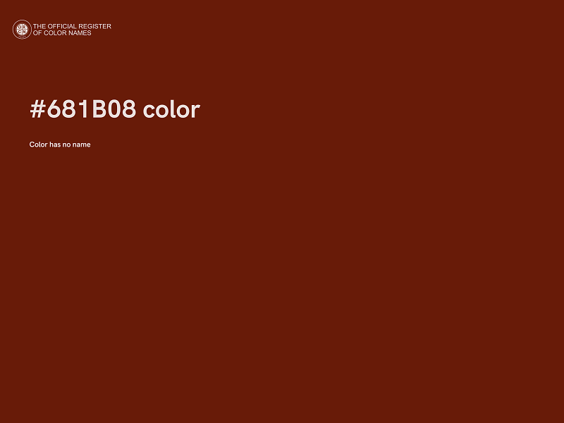 #681B08 color image
