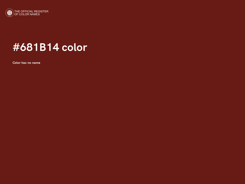 #681B14 color image