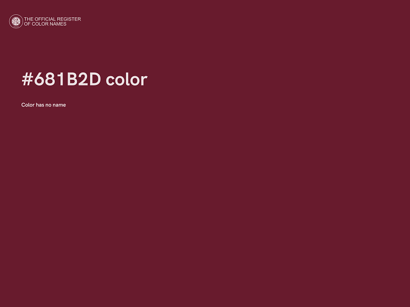 #681B2D color image
