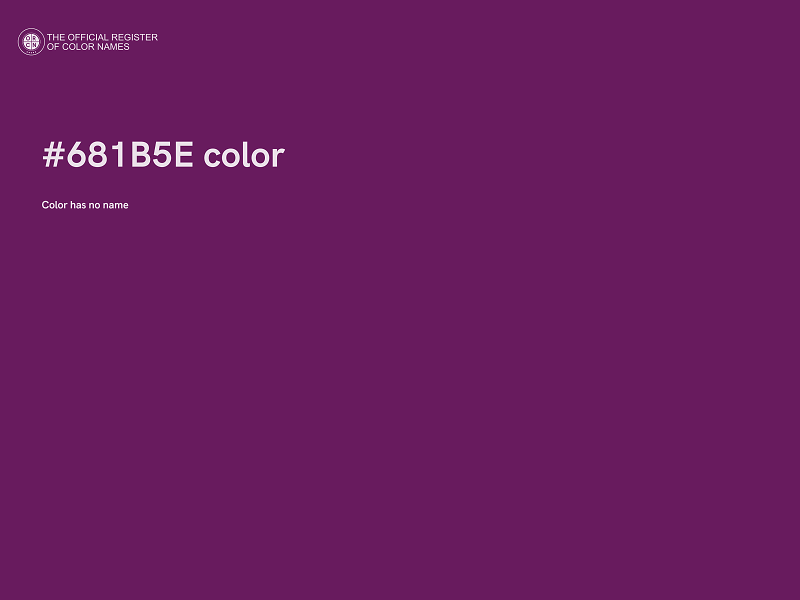 #681B5E color image