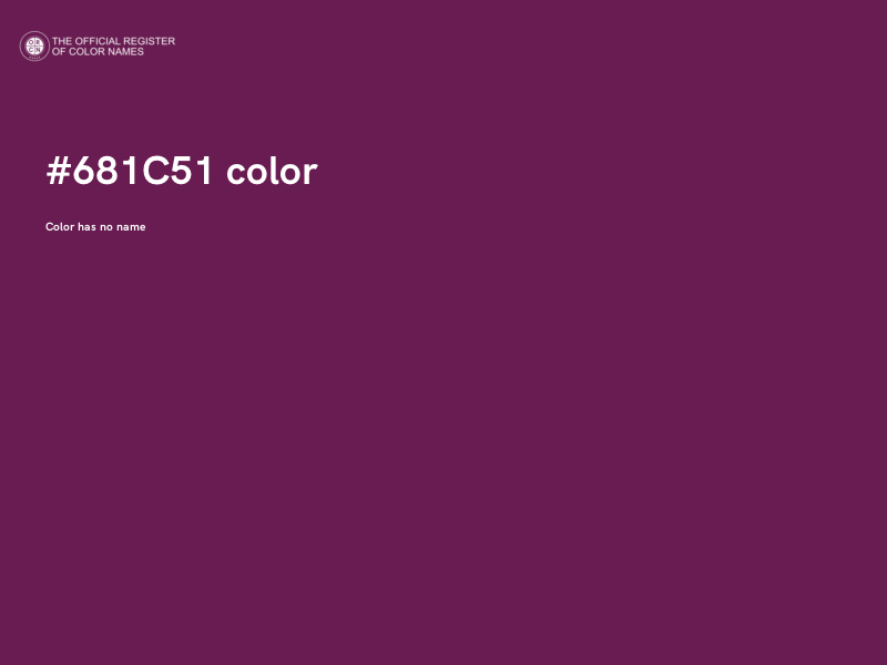 #681C51 color image