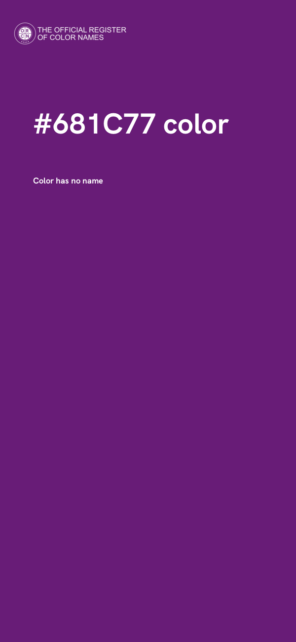 #681C77 color image
