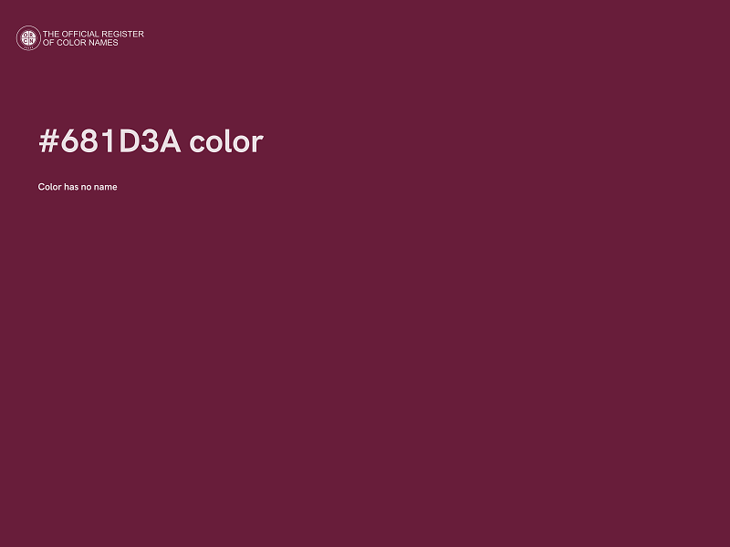 #681D3A color image