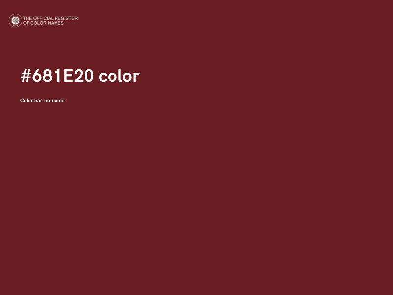 #681E20 color image