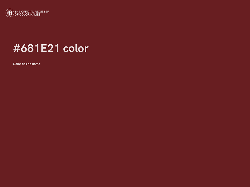 #681E21 color image