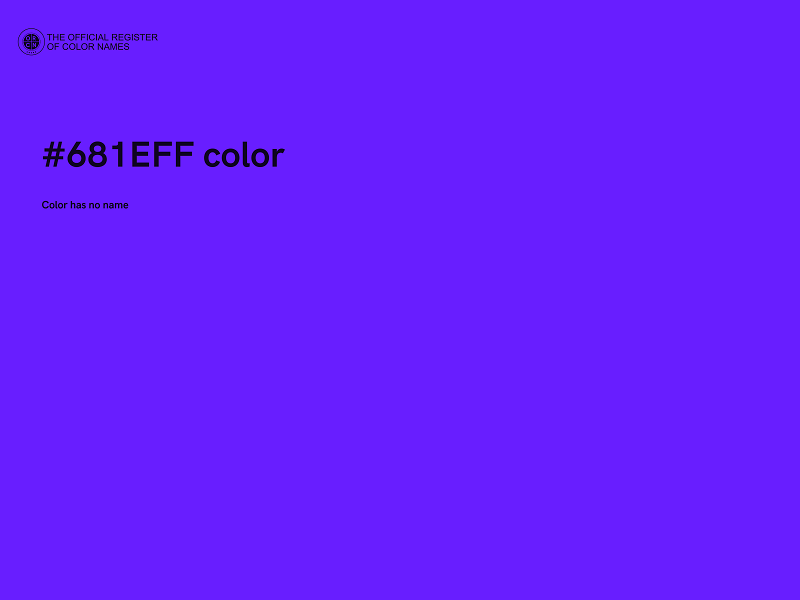 #681EFF color image